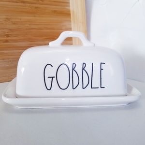 NWT Rae Dunn GOBBLE Butter Dish in LL
